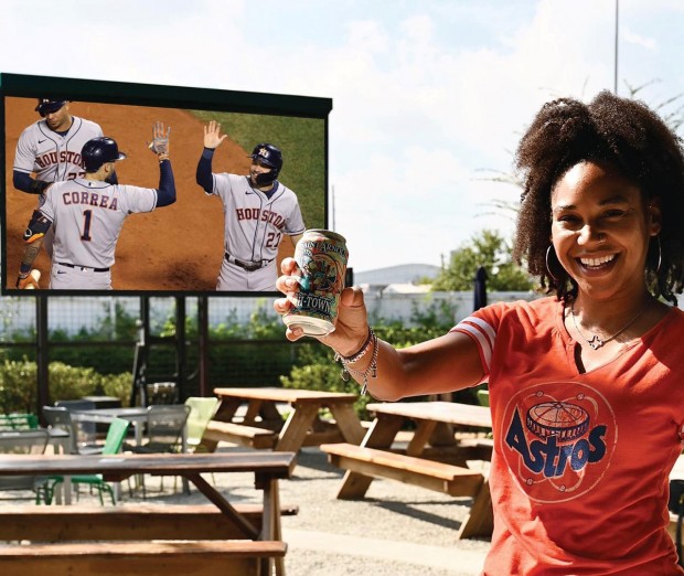 Watch party at Saint Arnold