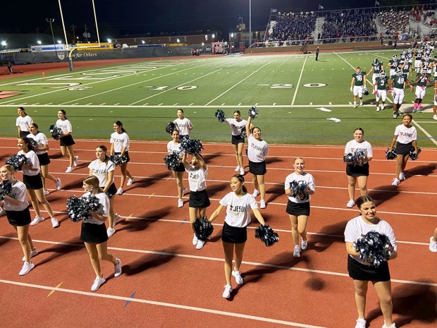 St. Agnes Academy Tiger Girls cheer St. Agnes Academy Tiger Girls cheer