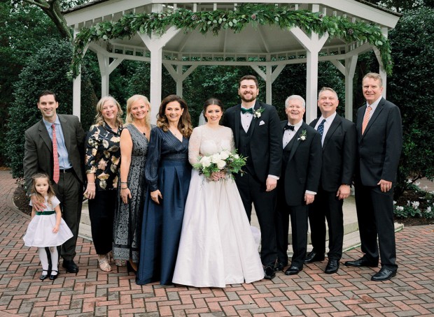 Nora Rose Wilkins, Andrew Wilkins, Beth Ryan, Marie Godell Martin, Kathy Godell French, Kasey French Raley, Wesley Raley, Kerry French, Christopher Godell, Jim Ryan