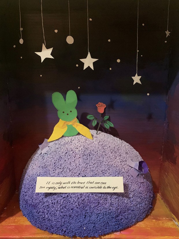 Diorama inspired by The Little Prince