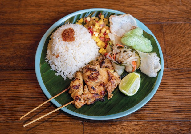 Wood-grilled chicken inasal Wood-grilled chicken inasal
