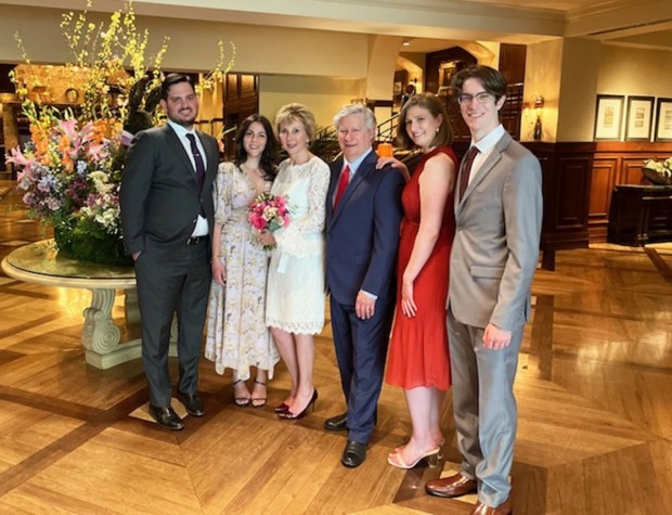 Tarik Onor, Michelle Rubin (Onor), wedded couple Lili Rubin and Dennis Langlois, Michlynn Langlois, Dylan Langlois