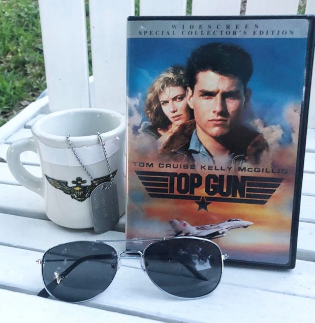 Aviator sunglasses and DVD