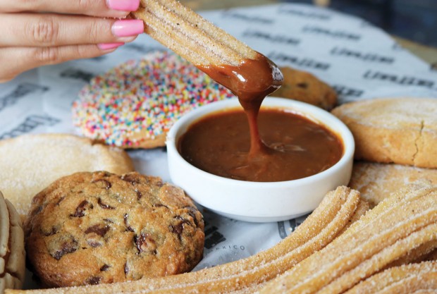 Churros with cajeta sauce