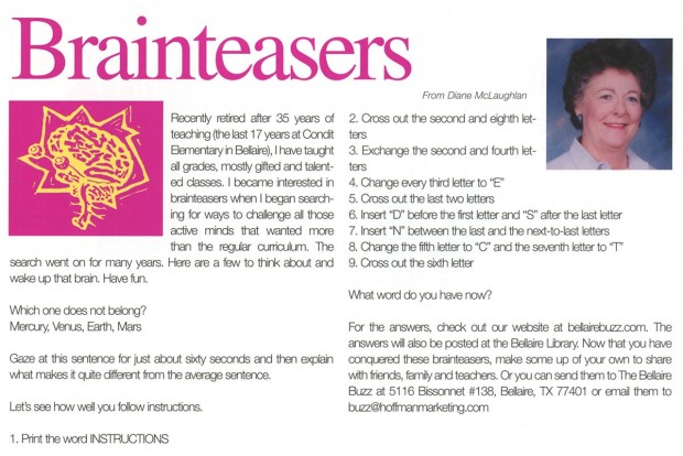 Brainteaser Brainteaser