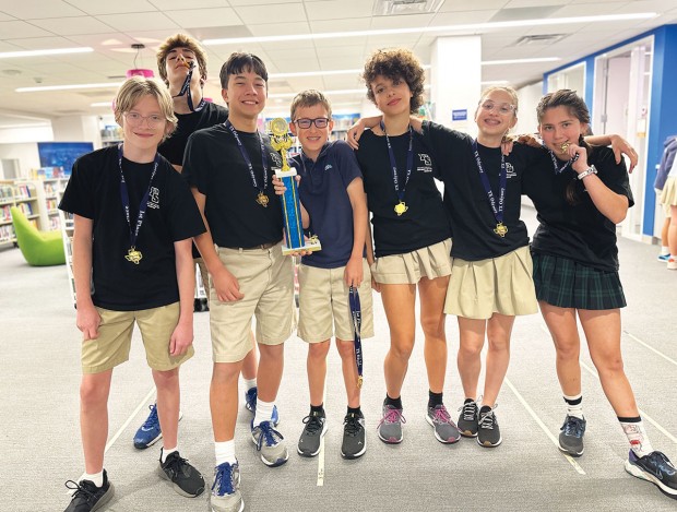 Elijah Pollock, Nick Arribas, Evan Abney, Alex Potter, Alaia Grannis, Helen Zamorano, and Isabela Vargas