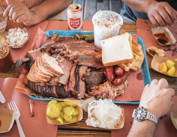 Franklin Barbecue’s by-the-pound brisket, ribs, and turkey
