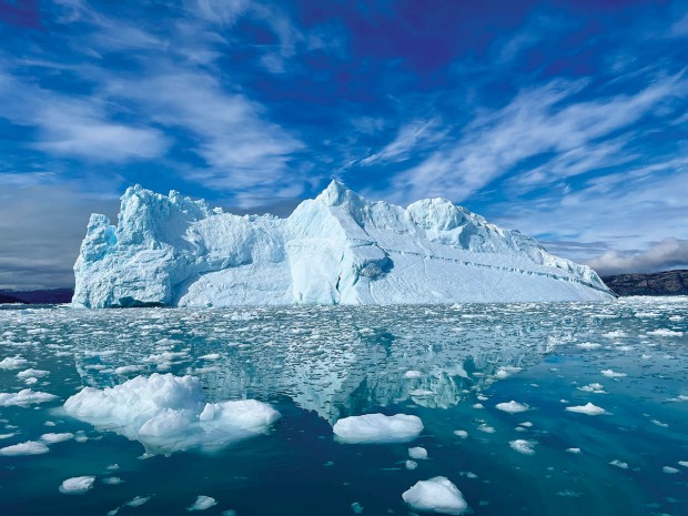 towering iceberg
