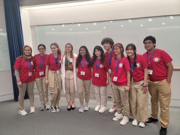 Students with Dr. Haskins