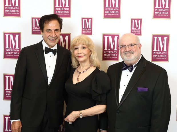 Honorees Dan and Susan Boggio (pictured, left and center) and Interfaith Ministries president and chief executive officer Martin Cominsky