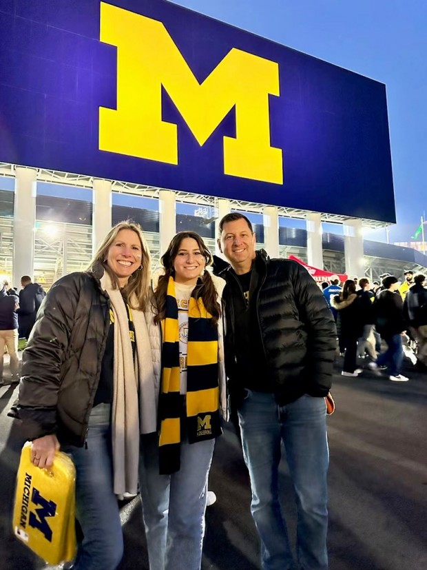 Sylvia, Lauren, and Charles Dauber