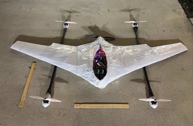 Quadcopter-drone hybrid