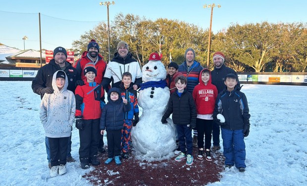 Bellaire Little League players and parents