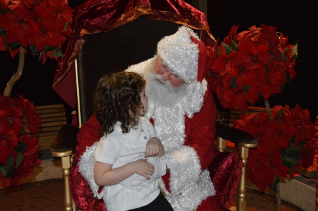 Santa at the West U Annual Tree Lighting.