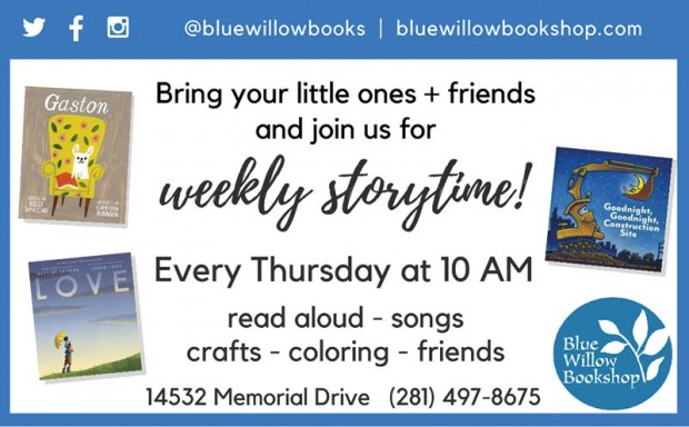 Storytime at Blue Willow Bookshop