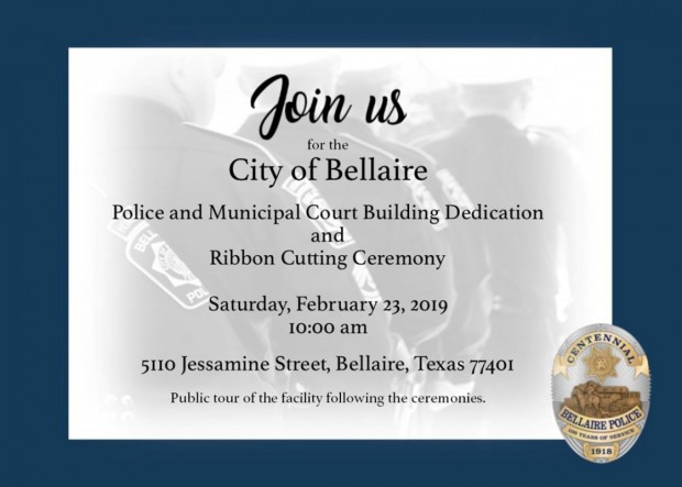 Bellaire Police Department Dedication Ceremony