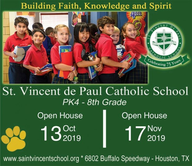 St. Vincent de Paul Catholic School Open House