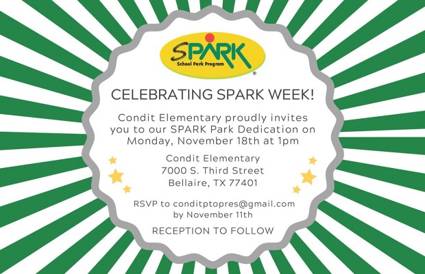 Condit SPARK Park Dedication