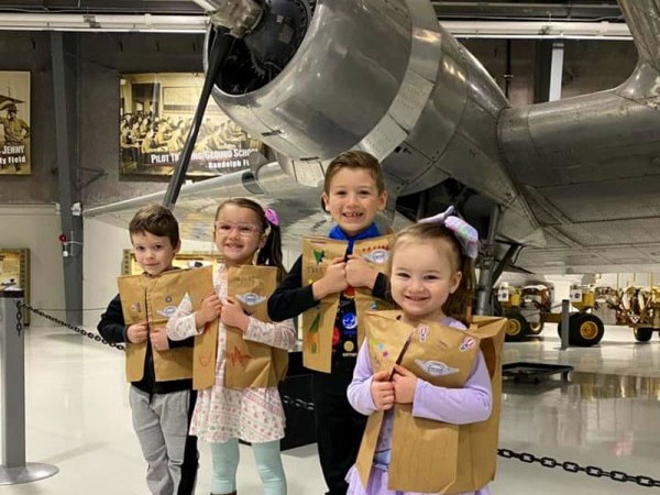 Little Pilots at musem Little Pilots at museum