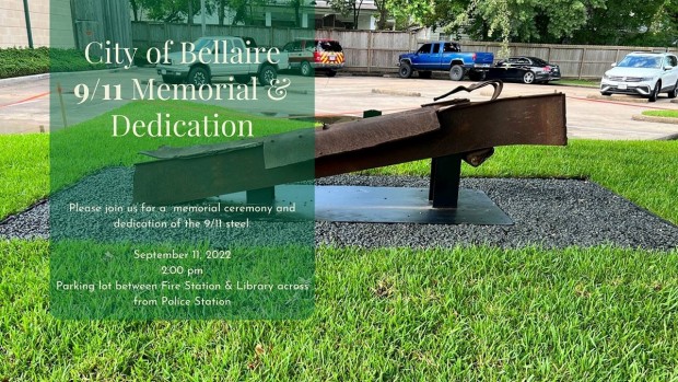 City of Bellaire 9/11 Memorial Service and Steel Dedication