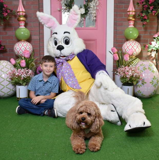 Easter Bunny and child