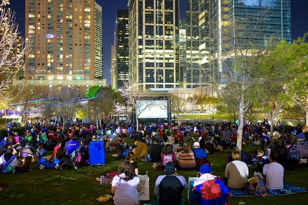 Discovery Green's Screen on the Green