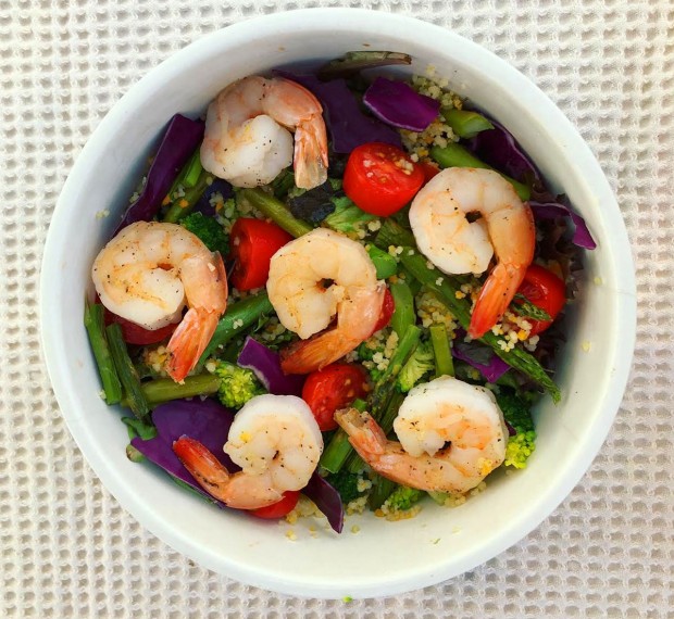 Shrimp and Veggie Salad