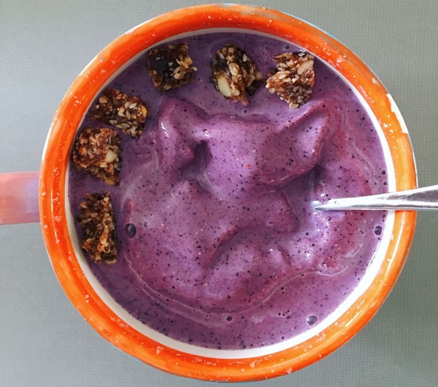 Blueberry-Banana Oat Smoothie