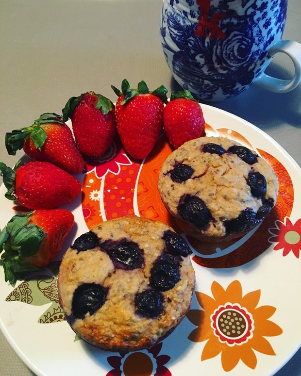 Blueberry Oat Muffins