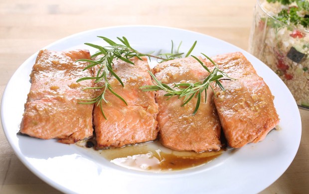 Salmon with Orange-Miso Glaze