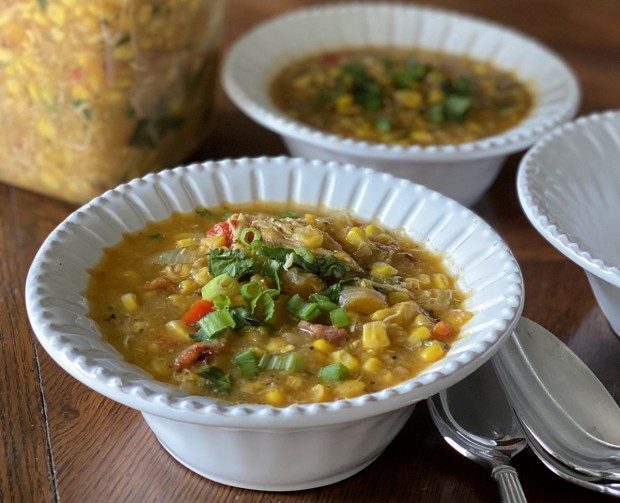 Smoky Chicken and Corn Soup