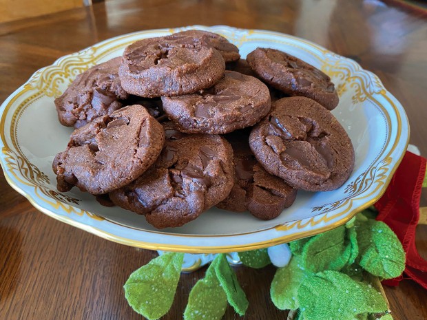 Dorie's World Peace Cookies are chocolate on top of chocolate
