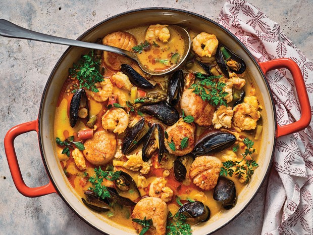 Seafood mulligatawny