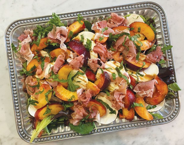 Summer Peach Caprese Salad