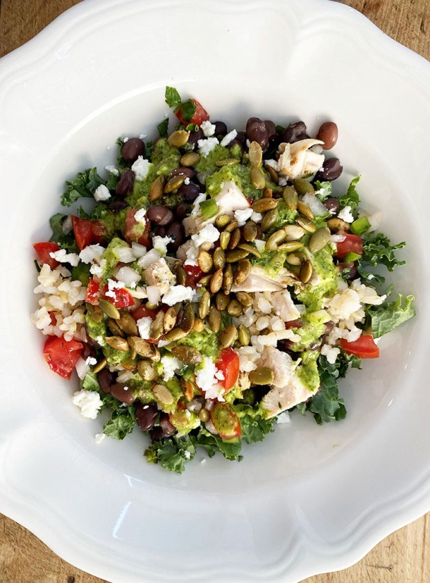 Tex-Mex Bowl with Cilantro Lime Vinaigrette Tex-Mex Bowl with Cilantro Lime Vinaigrette