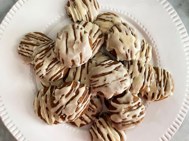 Gingerbread Latte Cookies with Brown Butter Icing