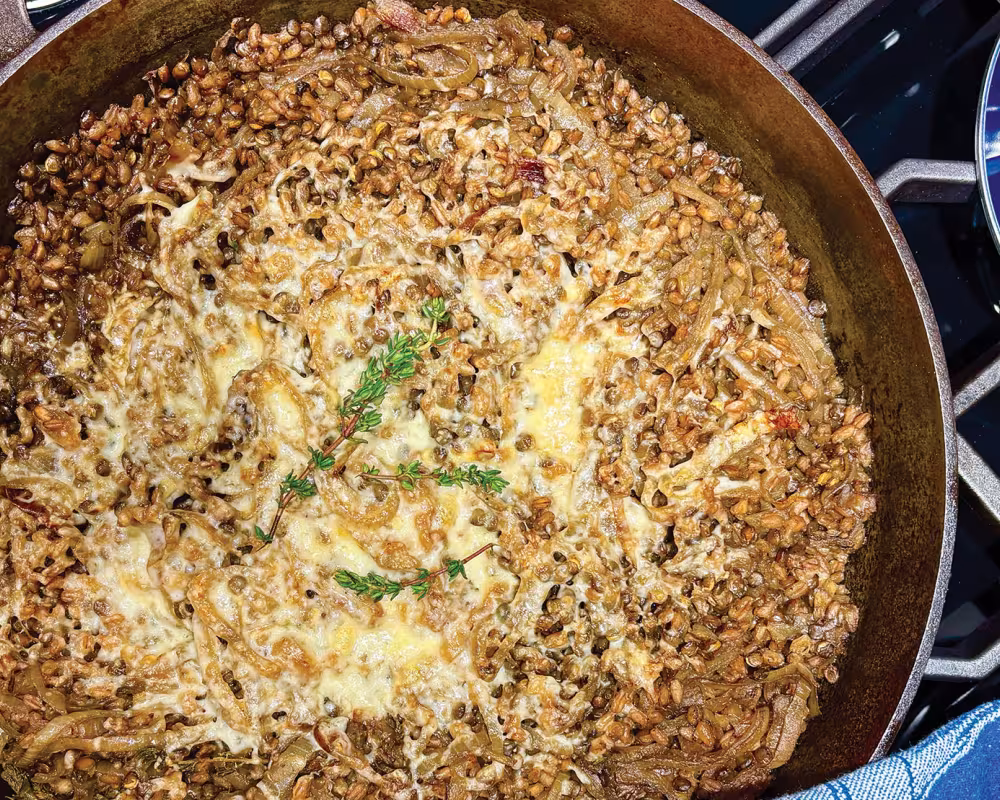 Deb Perelman's French Onion Baked Lentils