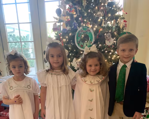 Cate, Caroline, Annie and Charlie Shackouls