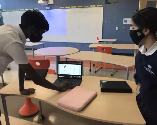 Sana M. and Harish P.