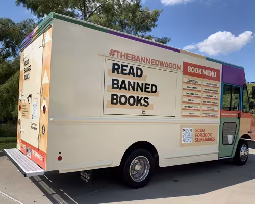 The Banned Books Wagon