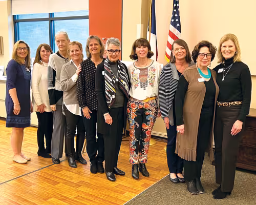 Frannie Gary, Ellen Goodrich, Mary Broussard, Kelly Mooz, Judy Thompson, Rebecca LeBlanc, Jane Howerton, Clare Friedman, Margie Bacile, and Elizabeth Jordan