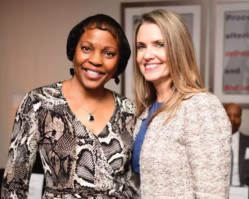 Genora Boykins and Leanne Schneider