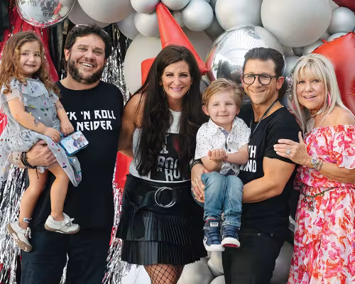 Goldie Strauss, Rachel Strauss, Leo Strauss, Levi Strauss, David Neider, and Carol Neider