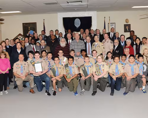 Temple Lodge #4 AF & AM and Bellaire Boy Scout Troop 222