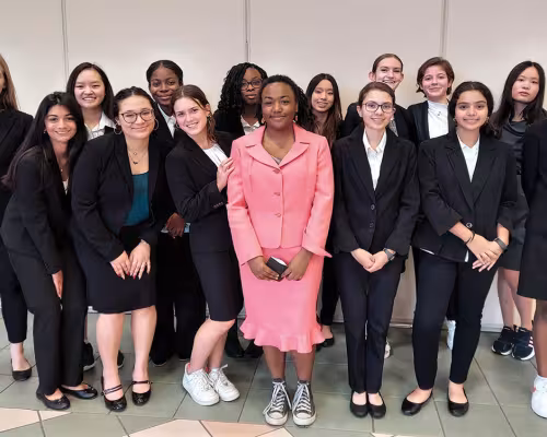 St. Agnes Academy speech and debate team