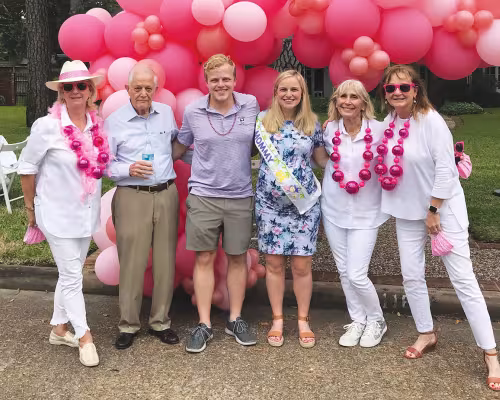 Cathy Holstead-Burk, Mike Silva, Matt and Peyton Silva, Nancy Gardiner and Adana Paton