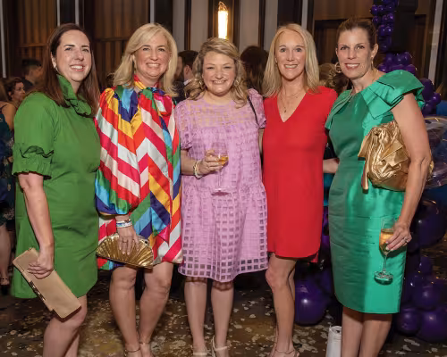 Suzanne Farrow, CIS board member Suzanne Stiles, Christi Tullos, Shannon Mahan, and Courtney Anderson