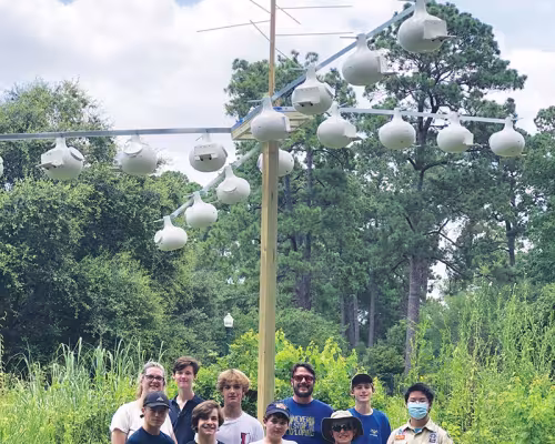 Carter Debow, Charlie Wilson, Blake Messa, Jack Williams, (back row, from left) Alyson Rooney, Sean Rooney, Reynolds Delgado, Sean Rooney, Owen Festa, and Mark Wong.