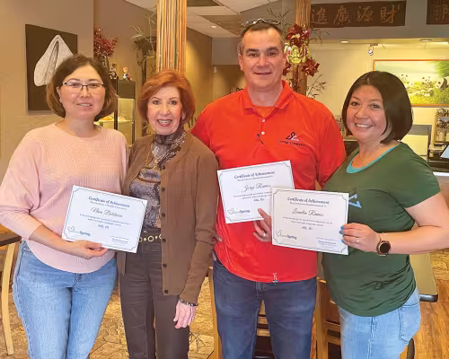 Nina Belekova, Sheila Johnstone, Jorge Ramos, Leandra Ramos