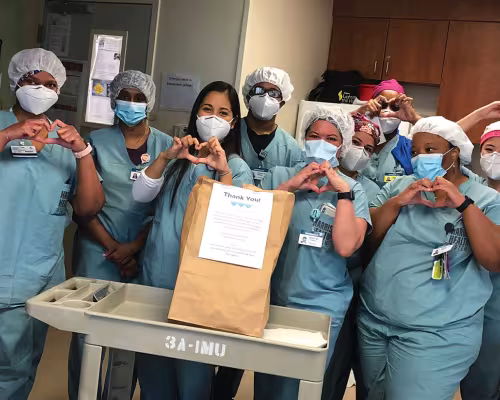healthcare professionals at LBJ Hospital